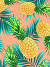 Mellow Apricot/Ocean Green/Marigold/Multi Polyester/Lycra Pineapples Print Double Brushed Knit 58W