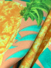Mellow Apricot/Ocean Green/Marigold/Multi Polyester/Lycra Pineapples Print Double Brushed Knit 58W