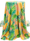Mellow Apricot/Ocean Green/Marigold/Multi Polyester/Lycra Pineapples Print Double Brushed Knit 58W
