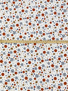 White/Dark Lapis/Raw Umber/Multi Cotton/Polyester Sports Print Interlock Knit 58W