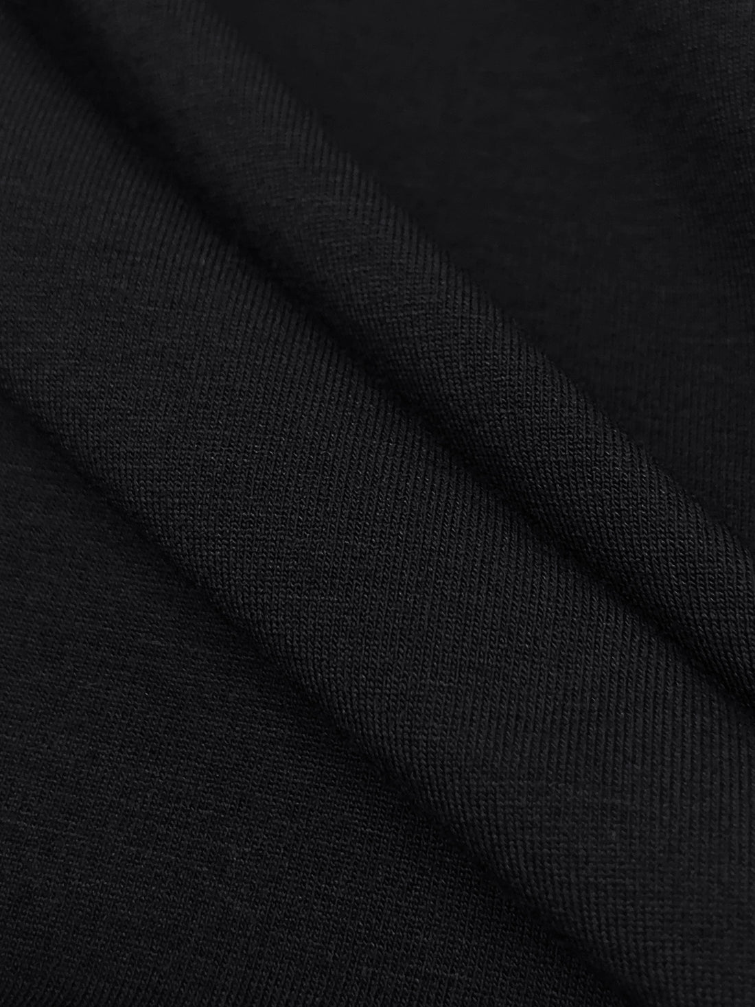Muted Cool Black Modal/Lycra Jersey Knit 60W