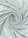 Pale Blue Rayon/Polyester/Lycra Heathered Brushed Sweater Knit 58W