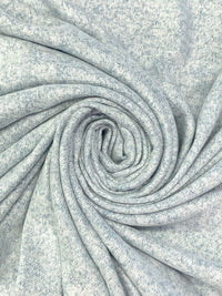 Pale Blue Rayon/Polyester/Lycra Heathered Brushed Sweater Knit 58W