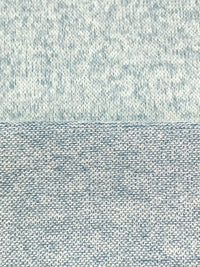 Pale Blue Rayon/Polyester/Lycra Heathered Brushed Sweater Knit 58W