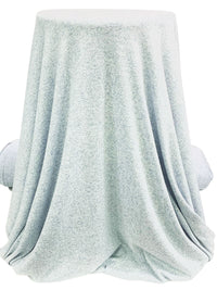 Pale Blue Rayon/Polyester/Lycra Heathered Brushed Sweater Knit 58W