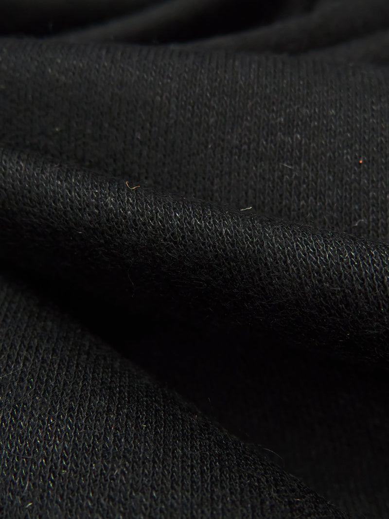 Pitch Black Cotton/Modal Fine Interlock Knit 56W