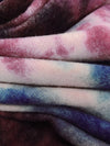 Lotion Pink/Berry/Dark Purple/Multi Polyester/Lycra Tie-Dye Print Brushed Sweater Knit 58W