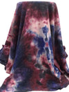 Lotion Pink/Berry/Dark Purple/Multi Polyester/Lycra Tie-Dye Print Brushed Sweater Knit 58W