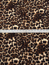Black/Wheat/Chocolate Polyester/Lycra Animal Print Brushed Sweater Knit 58W