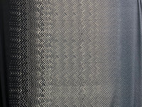 Slate Gray/Black/Off-White Polyester/Lycra Large Hazy Zig-Zag Print ITY Knit - Famous Dress Designer - 56W