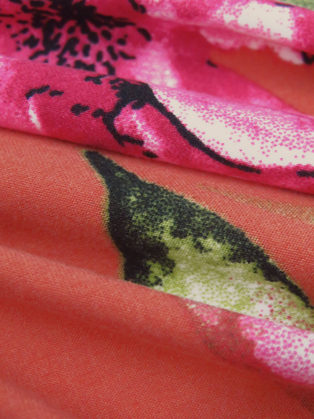 Terra Cotta/French Rose/Midnight Green/Multi Polyester/Lycra Large Floral Print Double Brushed Knit 58W
