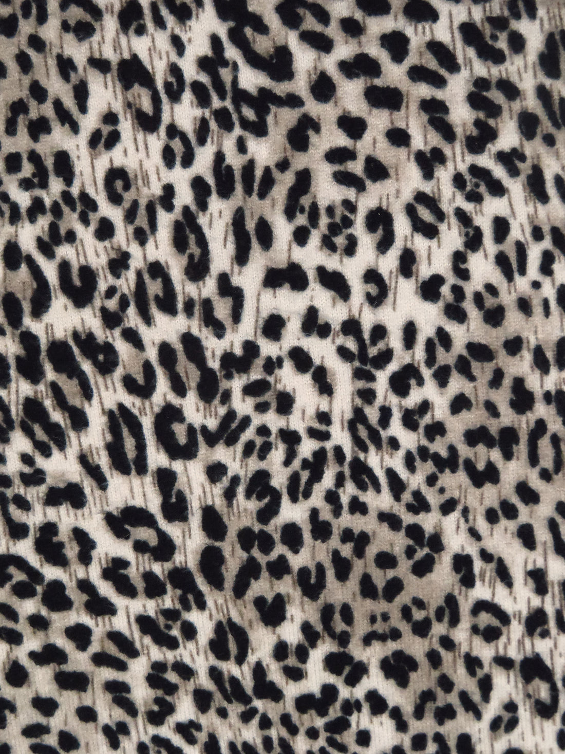 Umber/French Beige/Black/Multi Polyester/Lycra Small Animal Print Brushed Sweater Knit 56W