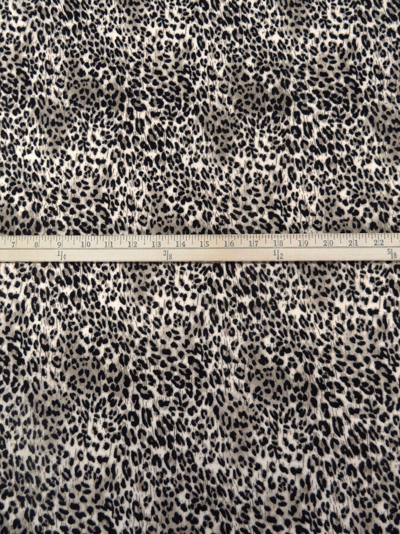 Umber/French Beige/Black/Multi Polyester/Lycra Small Animal Print Brushed Sweater Knit 56W