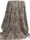 Umber/French Beige/Black/Multi Polyester/Lycra Small Animal Print Brushed Sweater Knit 56W