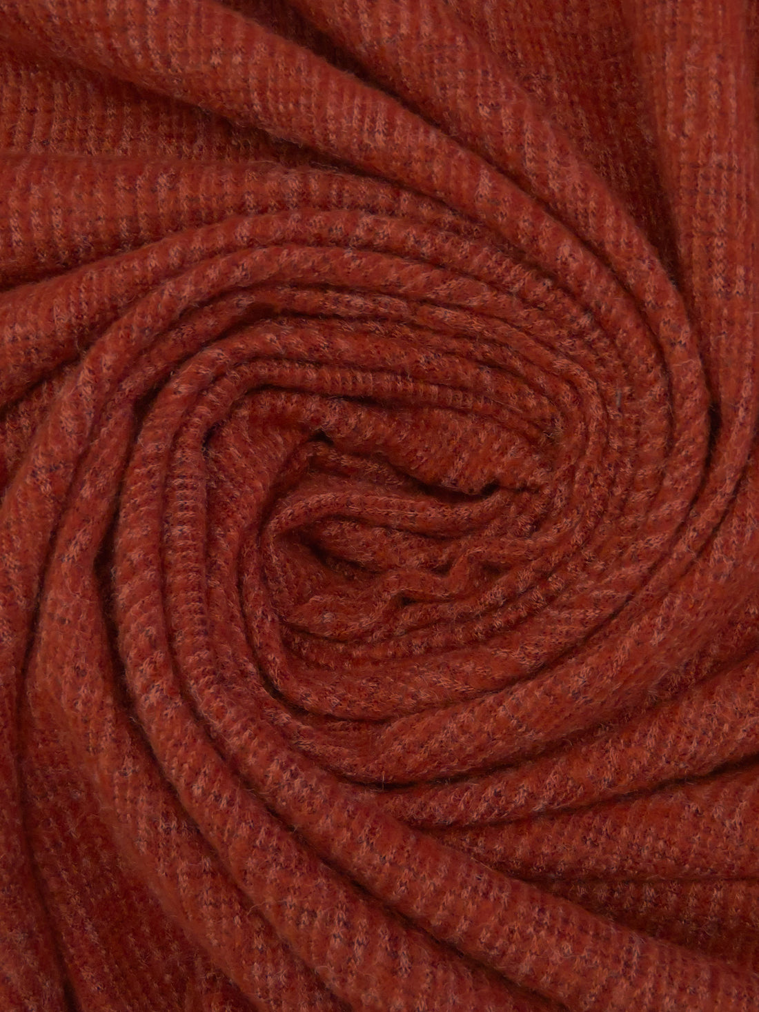 Kenyan Copper/Black/Light Burnt Red 100% Polyester Faint Heathered Horizontal Stripe Weave Brushed Sweater Knit 58W