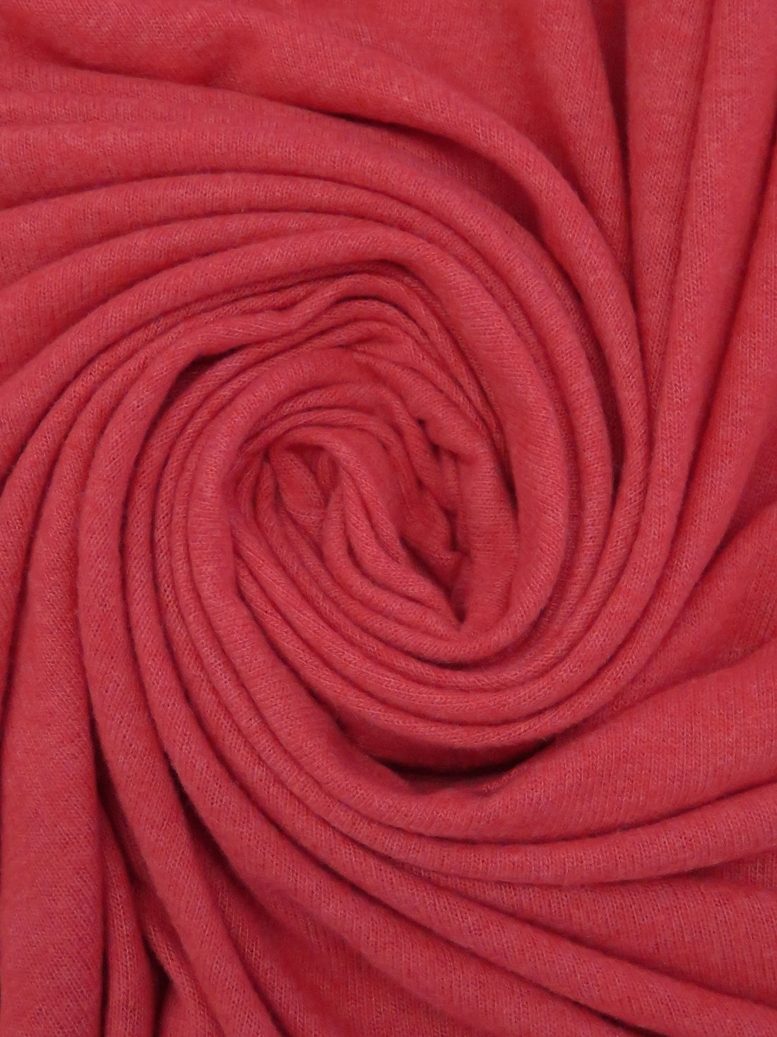 Faded Red Polyester/Lycra Brushed Sweater Knit 50W