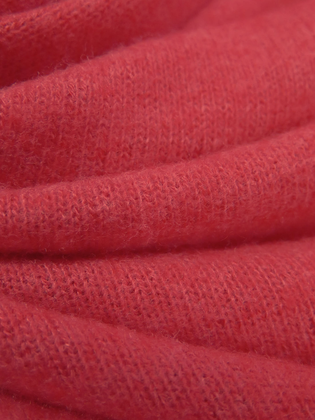 Faded Red Polyester/Lycra Brushed Sweater Knit 50W