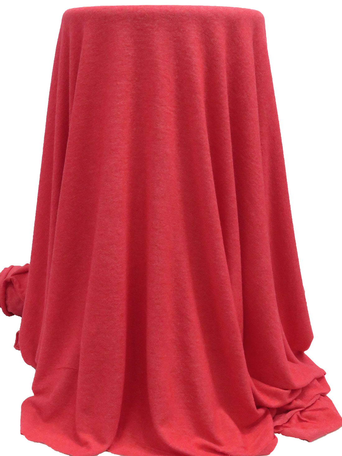 Faded Red Polyester/Lycra Brushed Sweater Knit 50W