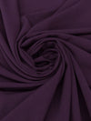 Plum Polyester/Rayon/Lycra Stretch Suiting - Famous Dress Designer - 56W