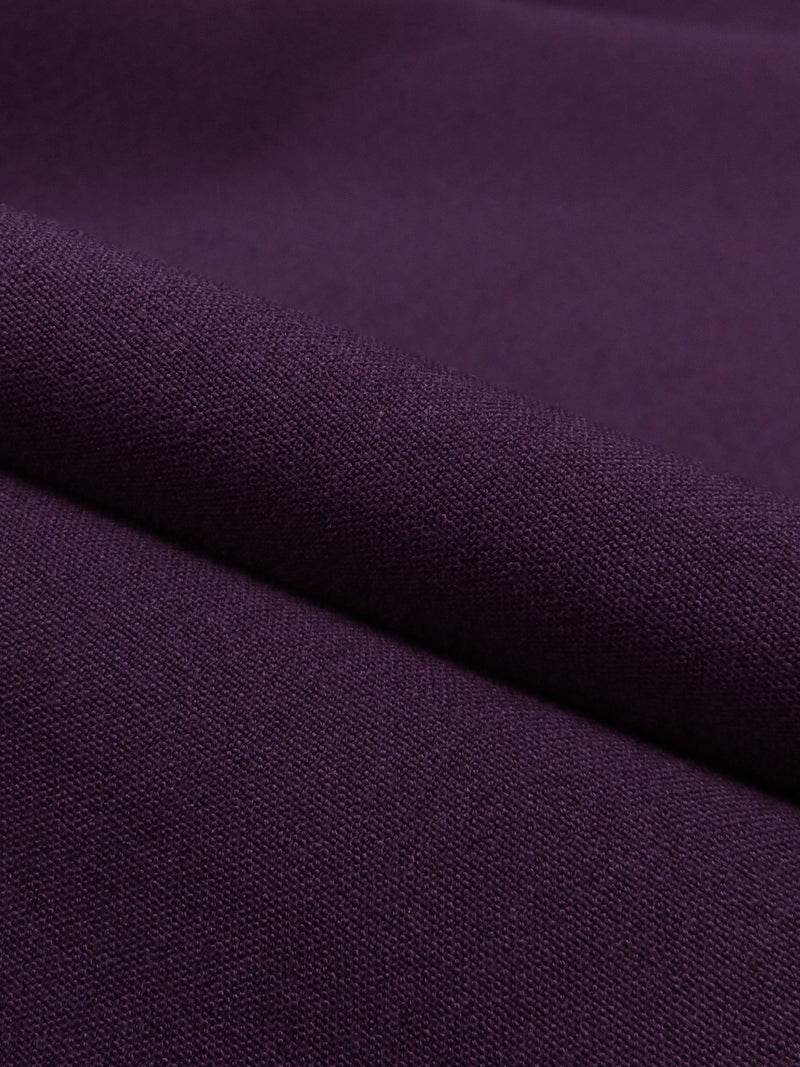 Plum Polyester/Rayon/Lycra Stretch Suiting - Famous Dress Designer - 56W