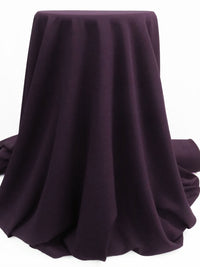 Plum Polyester/Rayon/Lycra Stretch Suiting - Famous Dress Designer - 56W