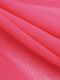 Paradise Pink 100% Polyester Crinkle Chiffon 58W