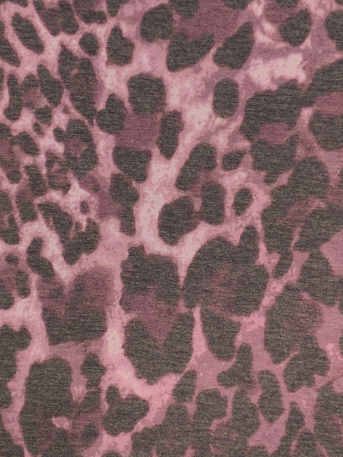 Frosted Rose/Dark Taupe/Cameo Pink Polyester/Rayon/Lycra Animal Print French Terry Knit 60W