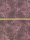 Frosted Rose/Dark Taupe/Cameo Pink Polyester/Rayon/Lycra Animal Print French Terry Knit 60W