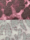 Frosted Rose/Dark Taupe/Cameo Pink Polyester/Rayon/Lycra Animal Print French Terry Knit 60W