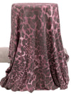 Frosted Rose/Dark Taupe/Cameo Pink Polyester/Rayon/Lycra Animal Print French Terry Knit 60W