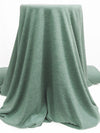 Heathered Succulent Green Polyester/Wool Jersey Knit 62W