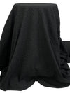 Black 100% Cotton Eyelet Floral Voile 54W