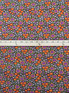 Mossy Gray/Plum/Rust/Multi Polyester/Lycra Wildflower Print Jersey Knit 58W