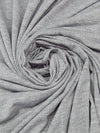 Heathered Cloud Gray Polyester/Lycra Shadow Stripe Jersey Knit 58W