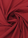 Ruby Polyester/Rayon/Lycra Stretch Suiting - Famous Dress Designer - 58W