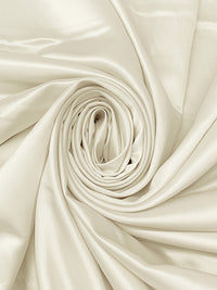 White Coffee 100% Polyester Charmeuse - NY Designer - 58W