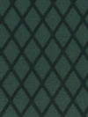 Deep Forest Green/Muted Cool Black Polyester/Lycra Diamond Lattice Design Jacquard Knit 52W