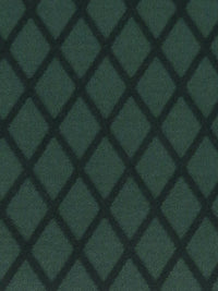 Deep Forest Green/Muted Cool Black Polyester/Lycra Diamond Lattice Design Jacquard Knit 52W