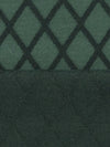 Deep Forest Green/Muted Cool Black Polyester/Lycra Diamond Lattice Design Jacquard Knit 52W