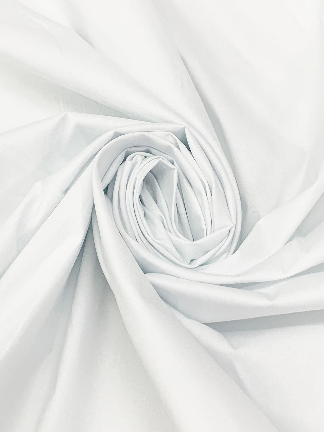 White Cotton/Lycra Stretch Poplin Shirting 57W