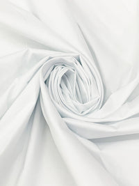 White Cotton/Lycra Stretch Poplin Shirting 57W