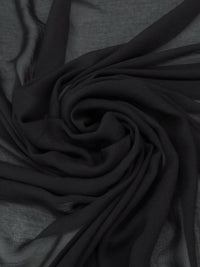 Black 100% Polyester Voile 65W