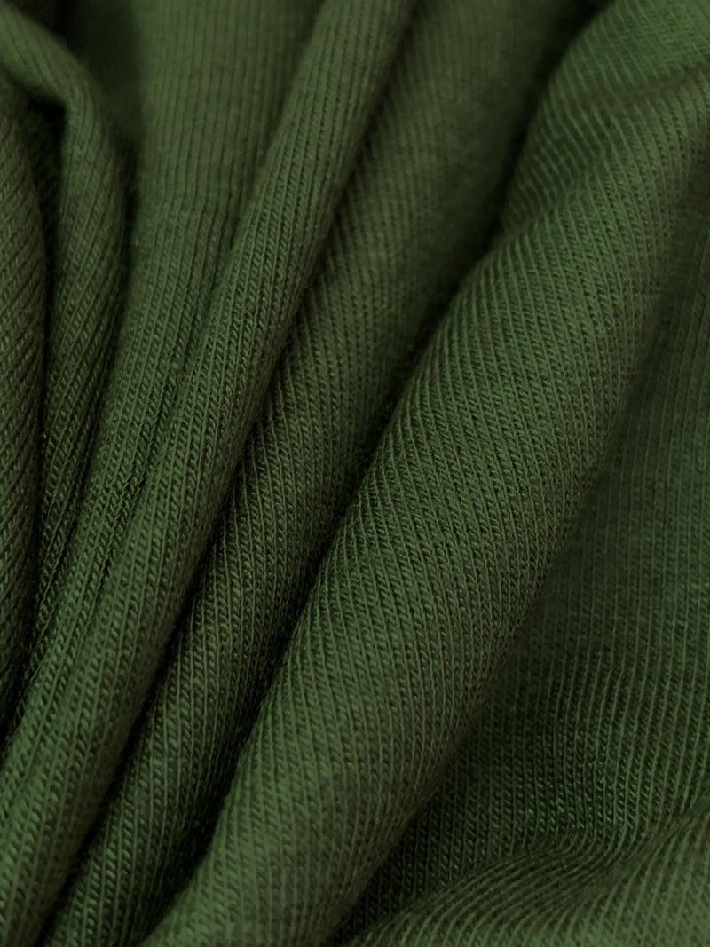 Dark Moss Green Rayon/Lycra Jersey Knit 58W