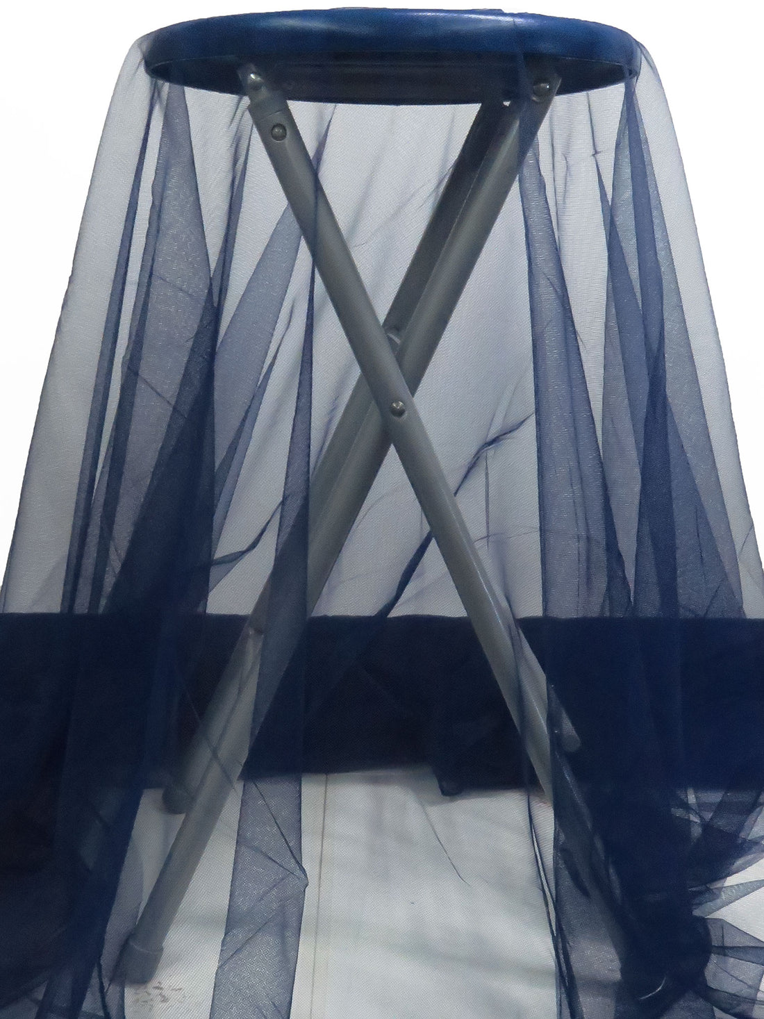 Dark Midnight Blue 100% Nylon Tulle 62W