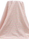 White/Fern Green/Light Coral/Multi 100% Cotton Floral Rows Print Lawn - NY Designer - 60W