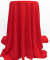 Stop Sign Red Polyester/Lycra Crepe Suiting - Famous Dress Designer - 56W