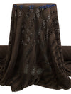 Royal Brown Polyester/Cotton Distressed Lace Knit 52W