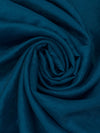 Deep Sea Blue Rayon/Nylon Shimmer Satin - Famous Dress Designer - 54W