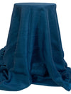 Deep Sea Blue Rayon/Nylon Shimmer Satin - Famous Dress Designer - 54W