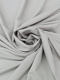 Nickel Gray Polyester/Lycra Stretch Twill Suiting 56W